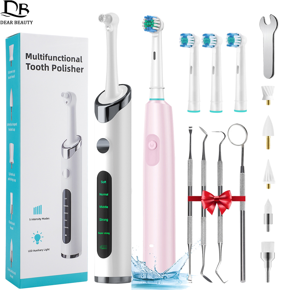 Teeth Whitening Toothbrush - 전동 치아 광택기 치석 제거기 충전식