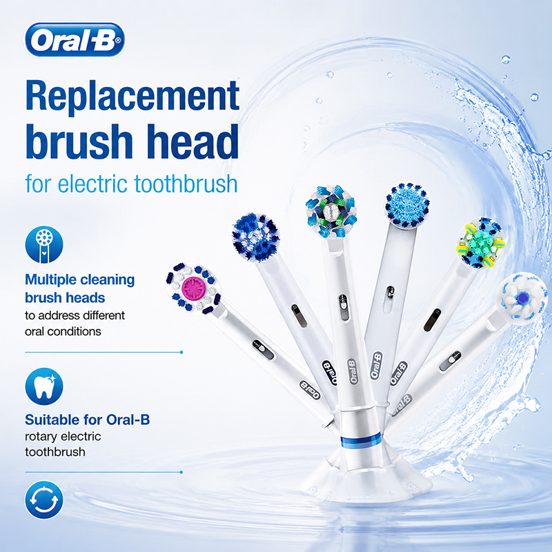 Teeth Whitening Toothbrush - 오랄-비 회전식 전동 칫솔에 적합한 탈착식