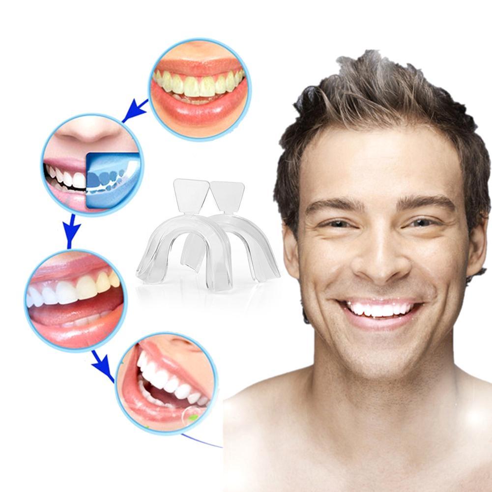 Teeth Whitening With Trays - 실리콘 마우스가드 교정용 치아 유지 장치