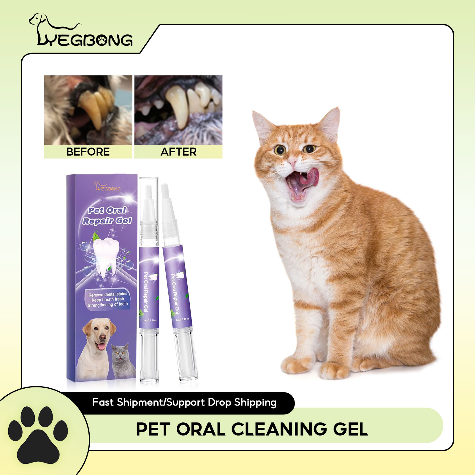 Teeth Whitening Doctor - 애완 동물 구강 수리 젤 강아지