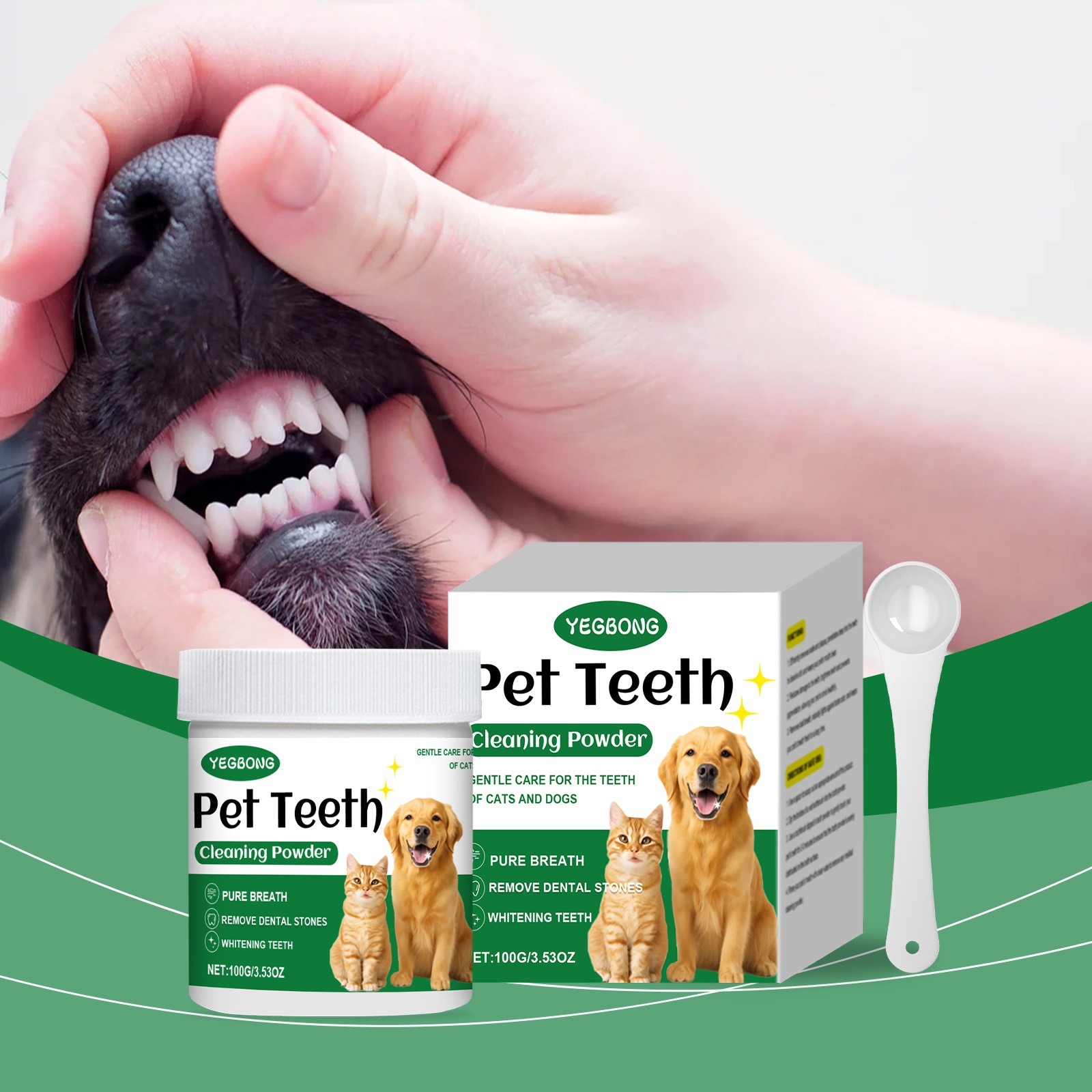 Teeth Whitening Tips - 애완동물 치아 세정 파우더 치석 제거