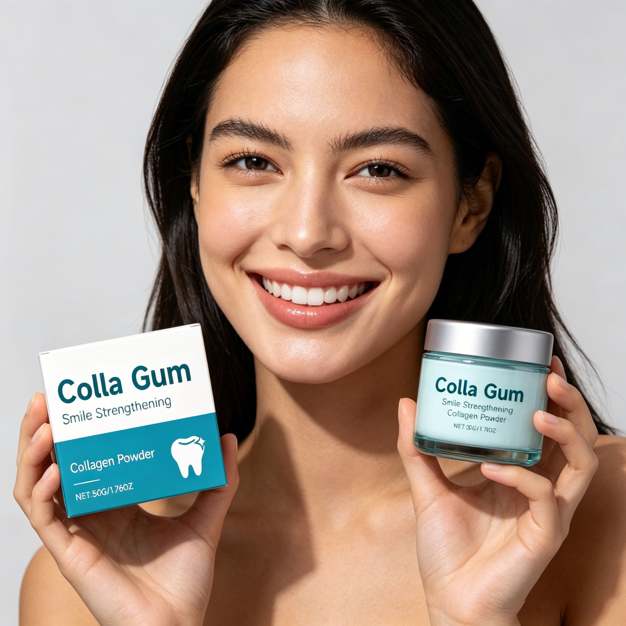 Teeth Whitening Powder - 콜라겐 미백 치아 파우더 치아 얼룩
