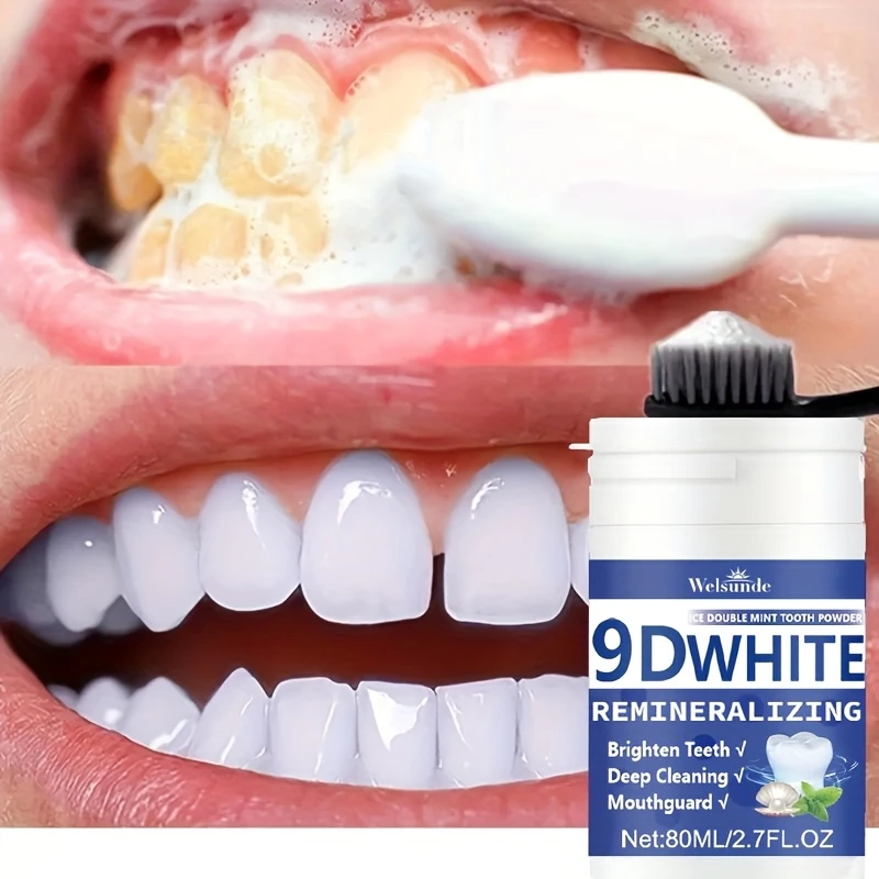 Teeth Whitening Powder - 9D 화이트 레미네랄라이징 하이드록시아파타이트 치아 파우더,