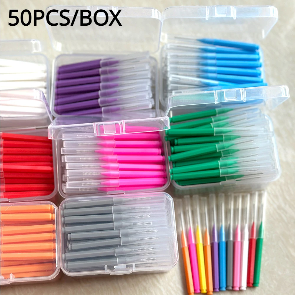 50pcs 치간 칫솔 건강 관리 치아 미백 치간 청소기 - Teeth Whitening Toothbrush 리뷰 및 가격