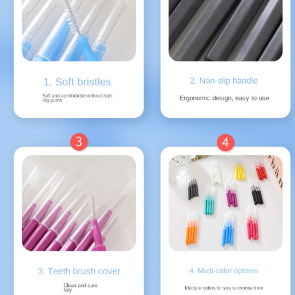 50pcs 치간 칫솔 건강 관리 치아 미백 치간 청소기 - Teeth Whitening Toothbrush 리뷰 및 가격