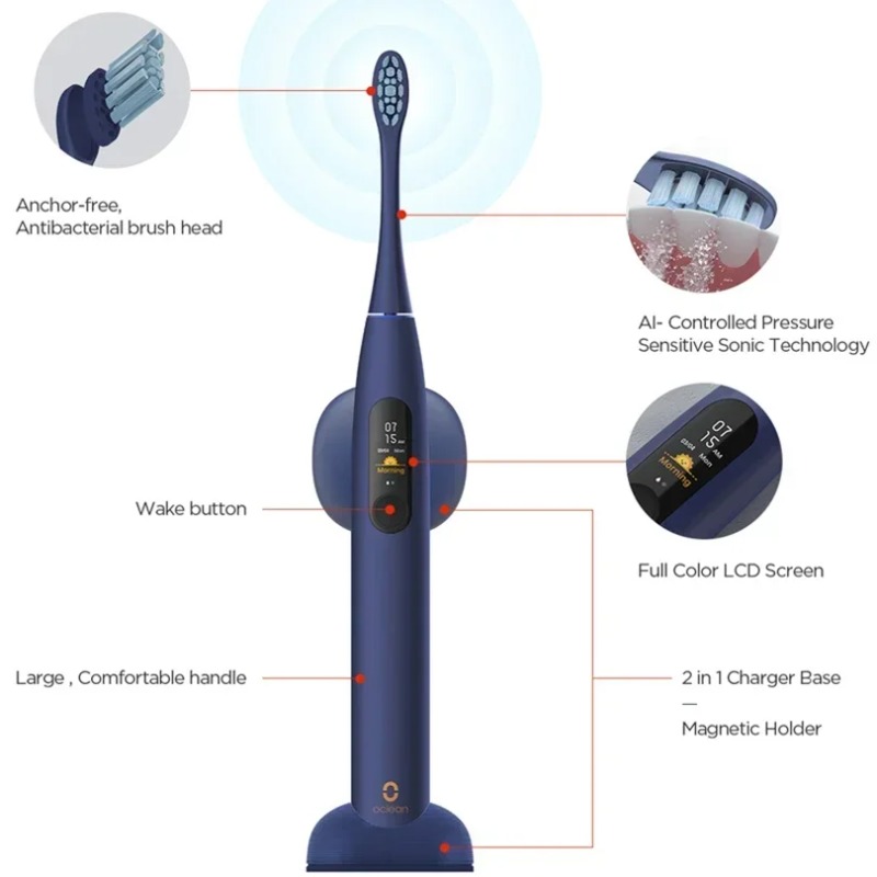 오클린 X 프로 음파 전동 칫솔 미백 치아 진동기 무선 - Teeth Whitening Toothbrush 리뷰 및 가격