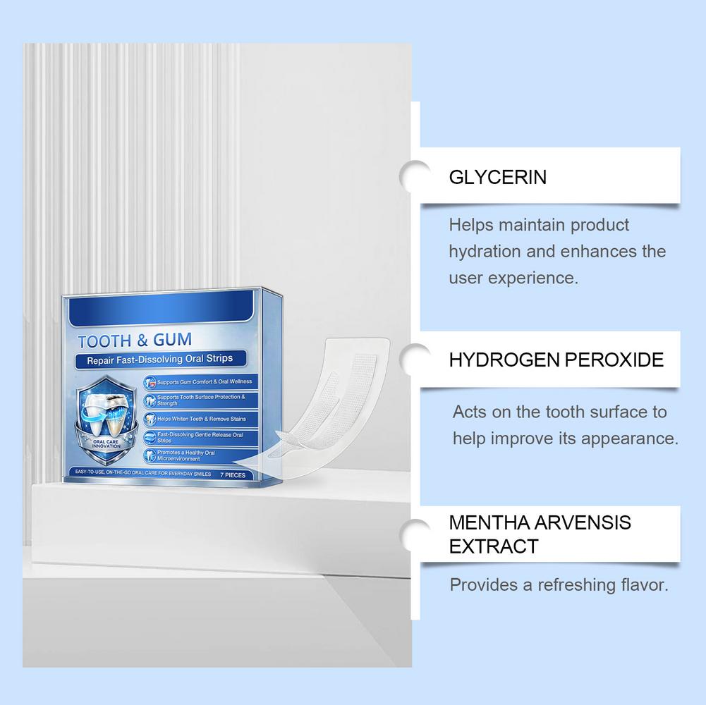 7개입 치아 미백 얼룩 제거 구강 건강 패치 치아 잇몸 - Teeth Whitening Fast 리뷰 및 가격