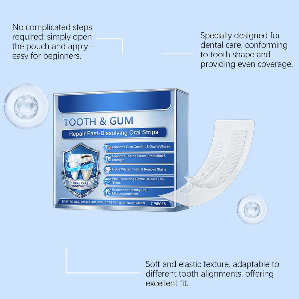 7개입 치아 미백 얼룩 제거 구강 건강 패치 치아 잇몸 - Teeth Whitening Fast 리뷰 및 가격