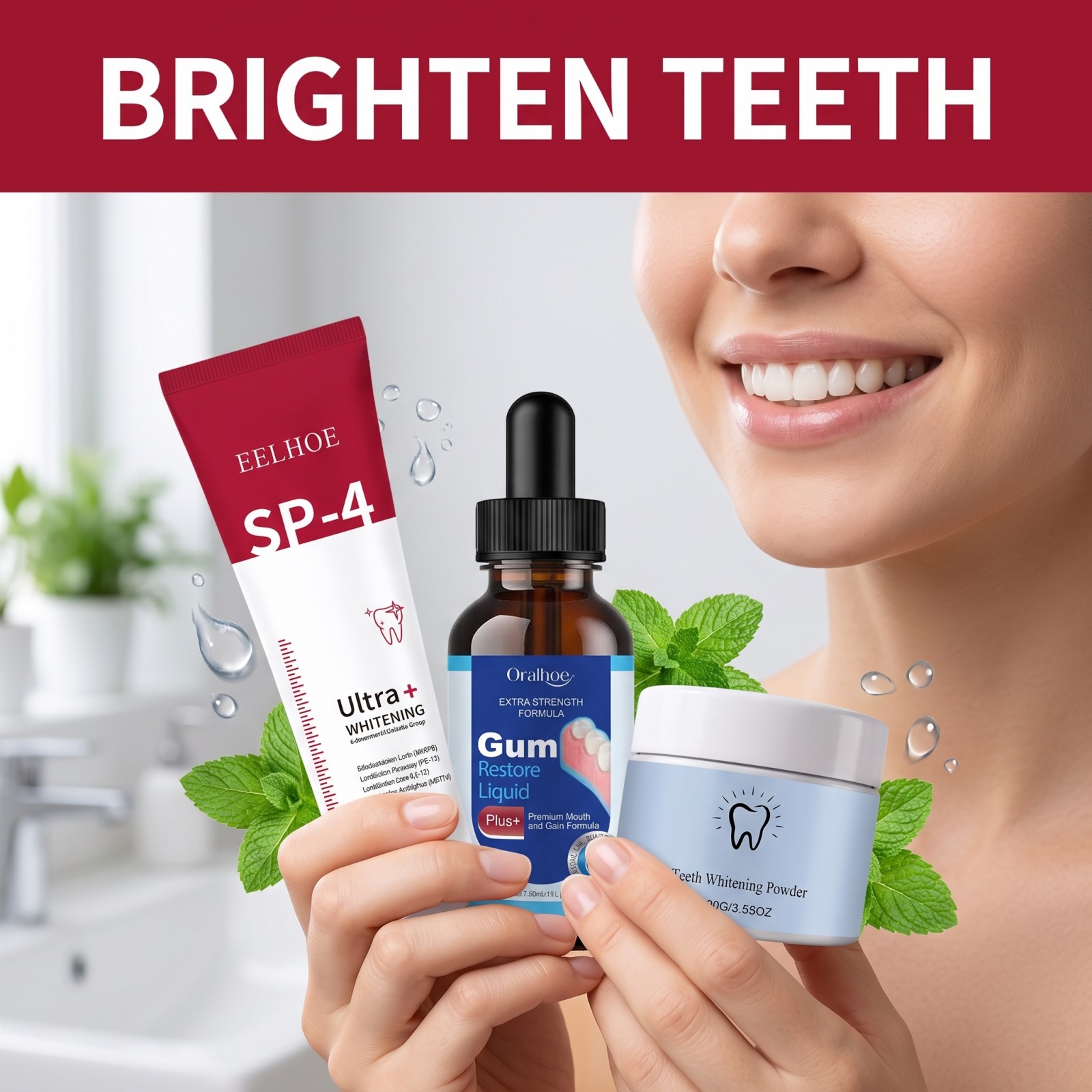 구강 관리 콤보 세트 미백 치약 구강청결제 치아 미백  - Teeth Whitening Tips 리뷰 및 가격