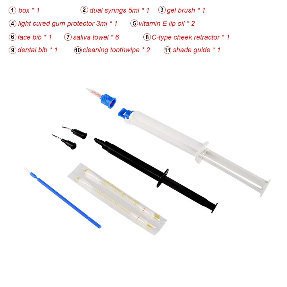 치과의사 클리닉 치아 미백 키트, 35% HP 이중 배 - Teeth Whitening Gel Syringes 리뷰 및 가격