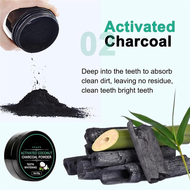【소비자들이 가장 좋아하는 제품】치아 미백 파우더 활성 - Teeth Whitening Activated Organic Charcoal 리뷰 및 가격