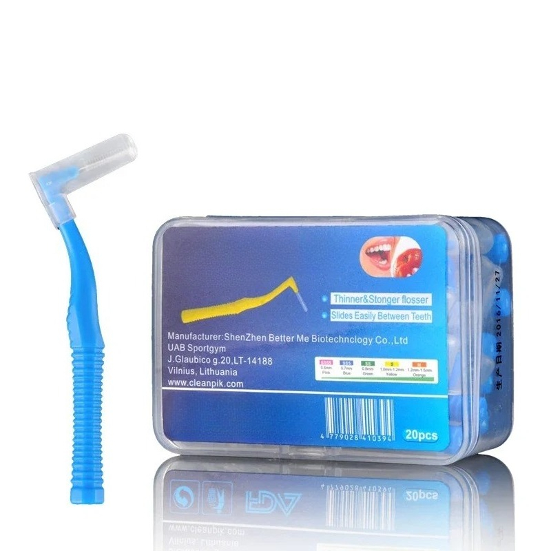 20Pcs L 자형 푸시 풀 치간 칫솔 치열 교정 이쑤 - Teeth Whitening Toothbrush 리뷰 및 가격