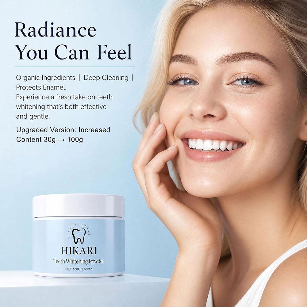 히카리 치아 세척 파우더 100g 민트 화이트닝 표면  - Teeth Whitening Powder 리뷰 및 가격