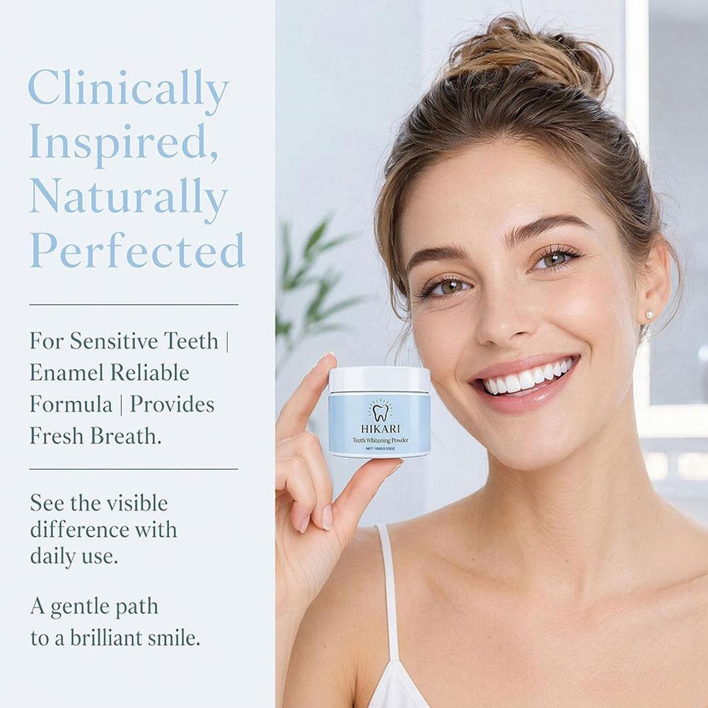 히카리 치아 세척 파우더 100g 민트 화이트닝 표면  - Teeth Whitening Powder 리뷰 및 가격