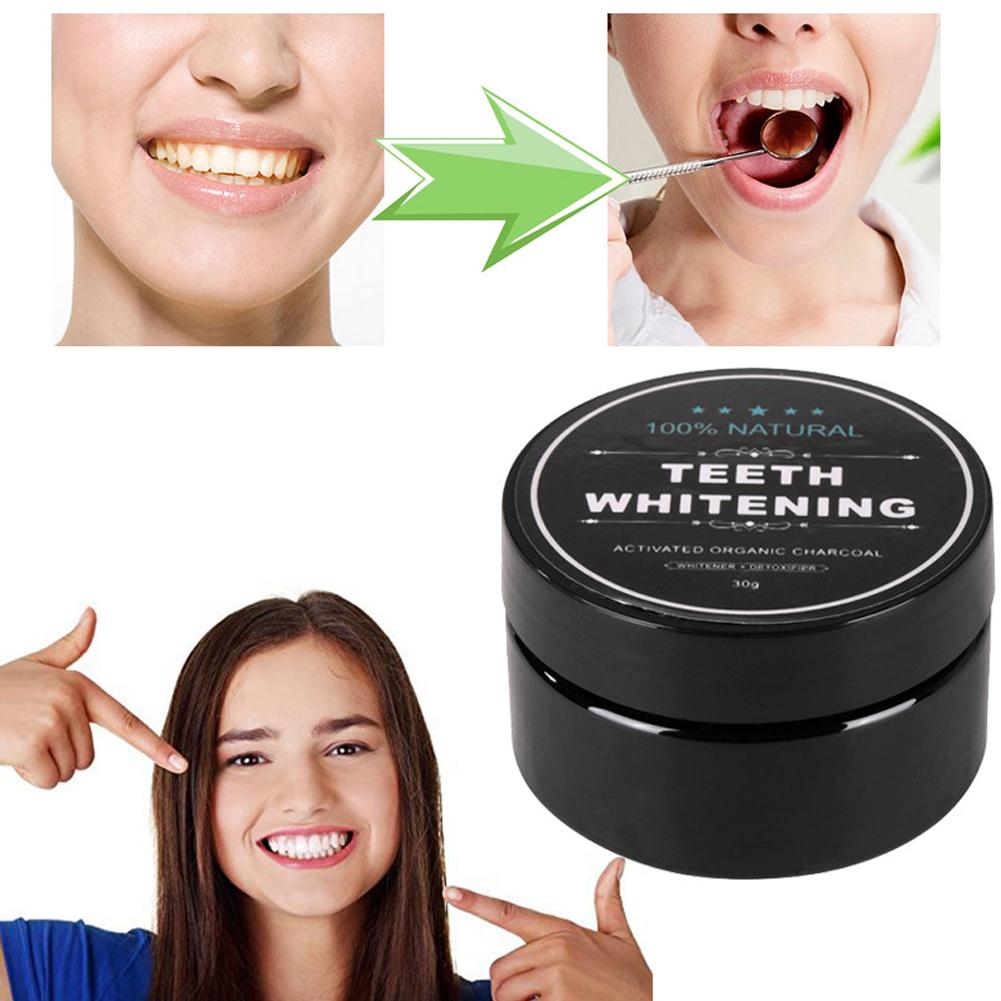 30g 천연 치아 미백 파우더 활성 유기농 숯 가루 광 - Teeth Whitening Activated Organic Charcoal 리뷰 및 가격