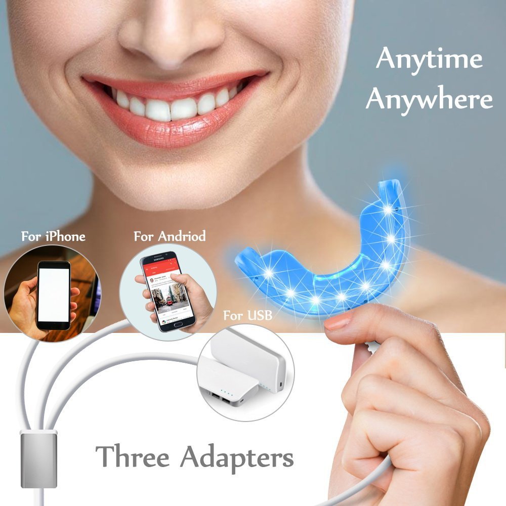 3-in-1 치아 미백 램프 16개의 조명 휴대용 US - Teeth Whitening Accelerator 리뷰 및 가격