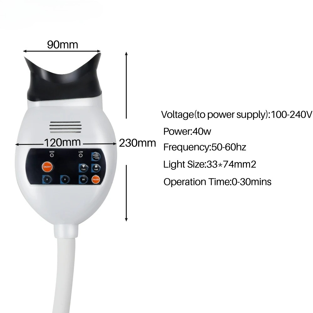 조절 가능한 3색 LED 치아 미백 촉진기 치과용 냉광 - Teeth Whitening Accelerator 리뷰 및 가격