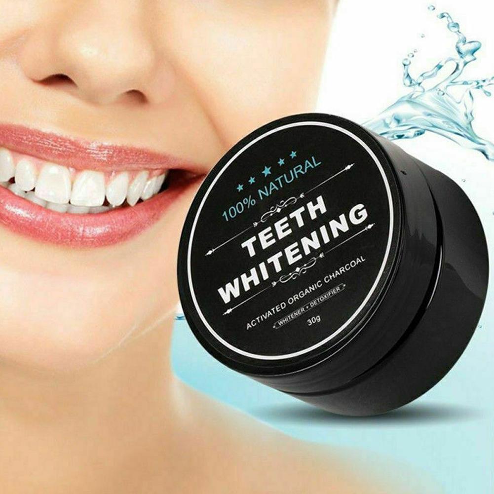 활성화된 유기농 숯 가루 치아 미백 강화 치아 클리너  - Teeth Whitening Activated Organic Charcoal 리뷰 및 가격