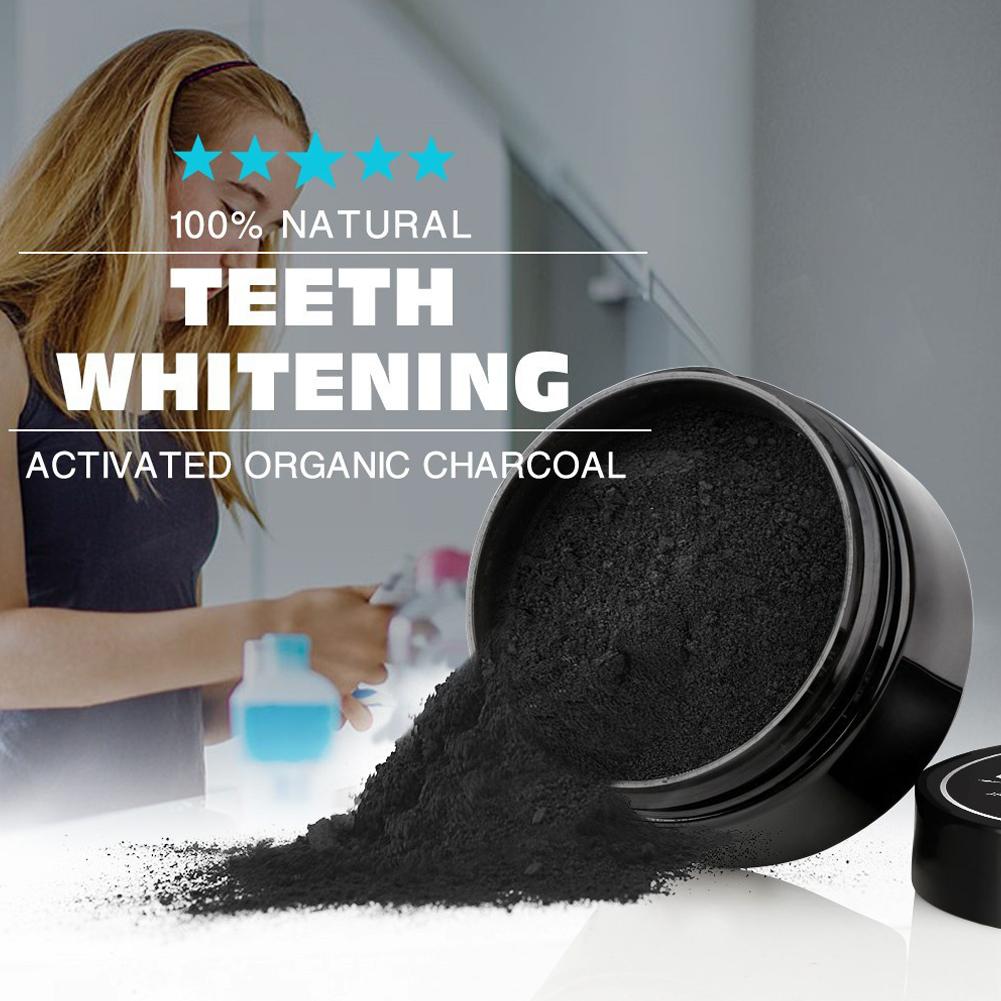 활성화된 유기농 숯 가루 치아 미백 강화 치아 클리너  - Teeth Whitening Activated Organic Charcoal 리뷰 및 가격