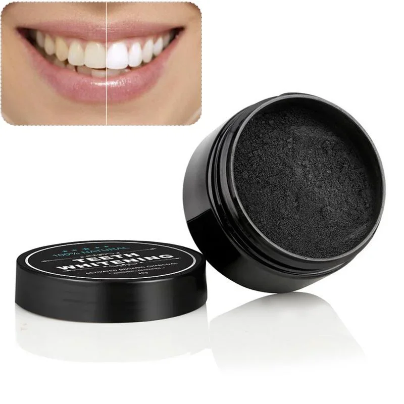 식품 등급 치아 분말 숯 치아 미백 제품 활성탄으로 치 - Teeth Whitening Powder 리뷰 및 가격