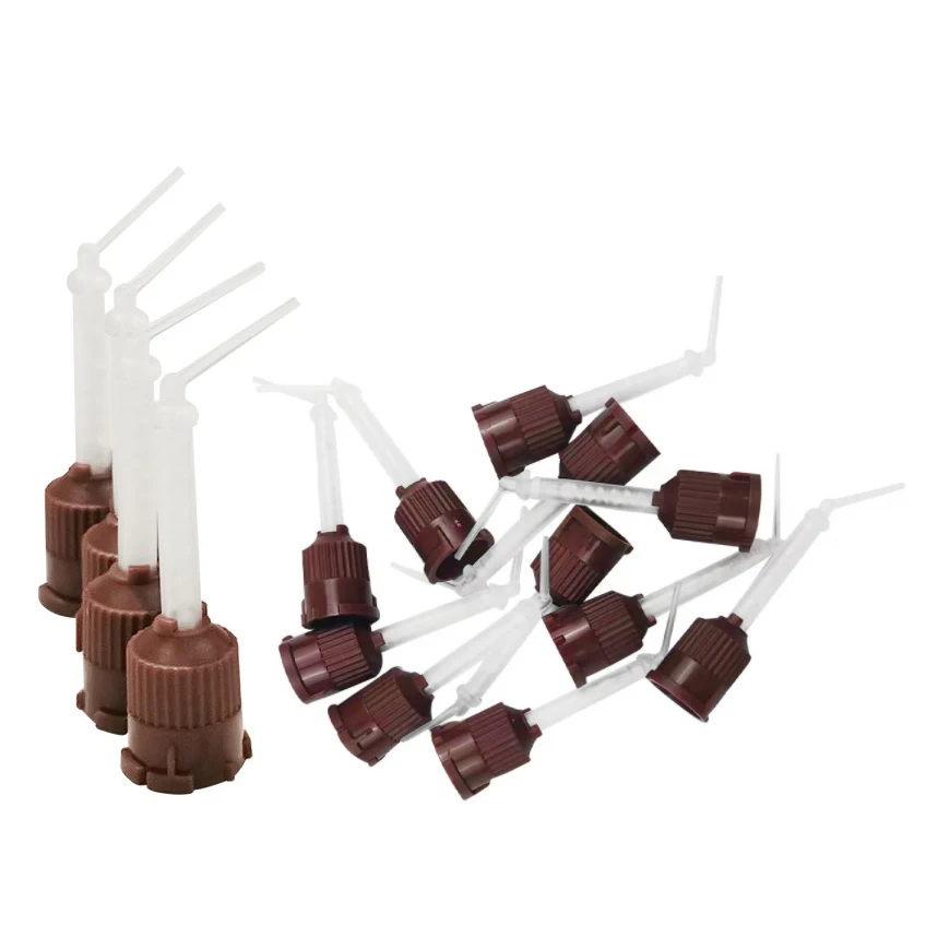 100개 브라운 믹싱 팁 치과 재료 일회용 인상 노즐  - Teeth Whitening Gel Syringes 리뷰 및 가격