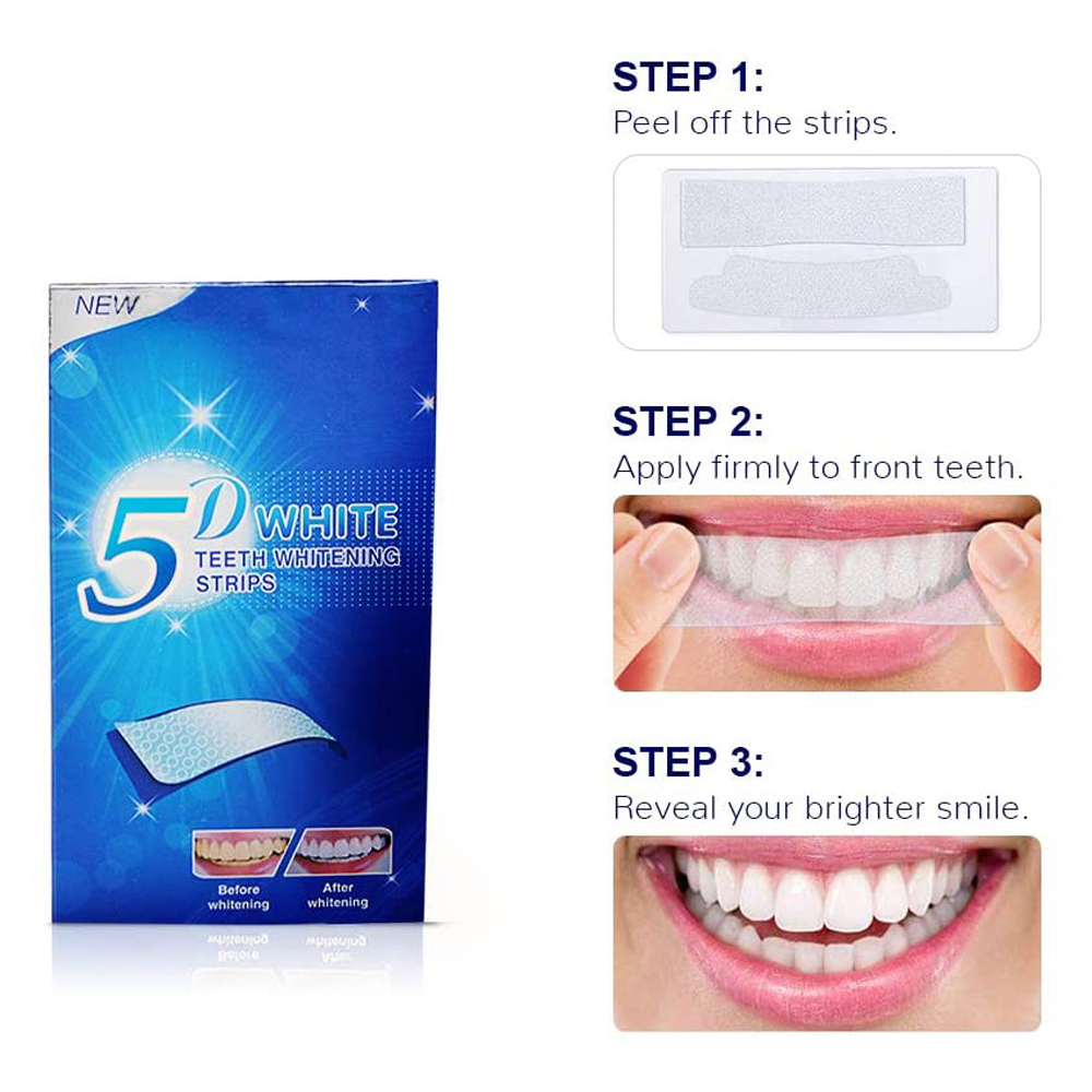 5D 화이트 치아 미백 스트립 미백 젤 화이트 스트립  - Teeth Whitening Doctor 리뷰 및 가격